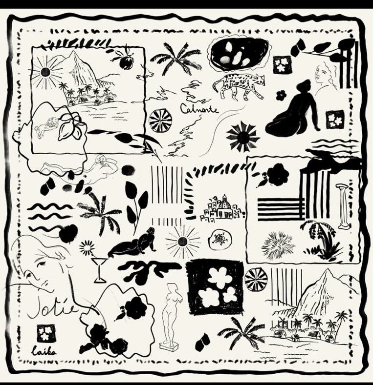 LAIKA - ESCAPE Cotton Scarf