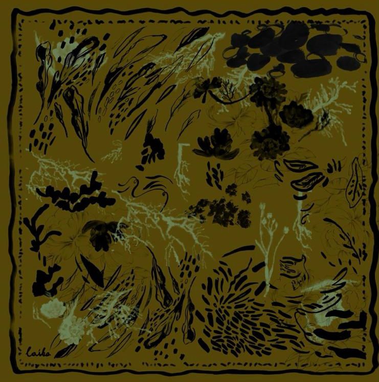 LAIKA - ROMANCE Silk Bandana