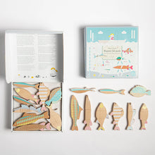 Lade das Bild in den Galerie-Viewer, EPERFA - Magnetic fish puzzle - Wooden toys
