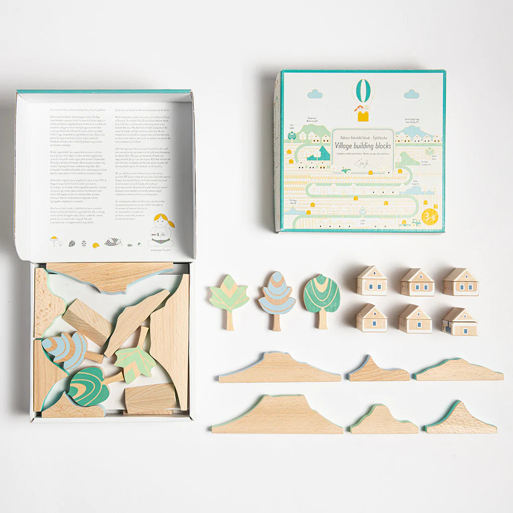 EPERFA - Village building blocks - Wooden toys