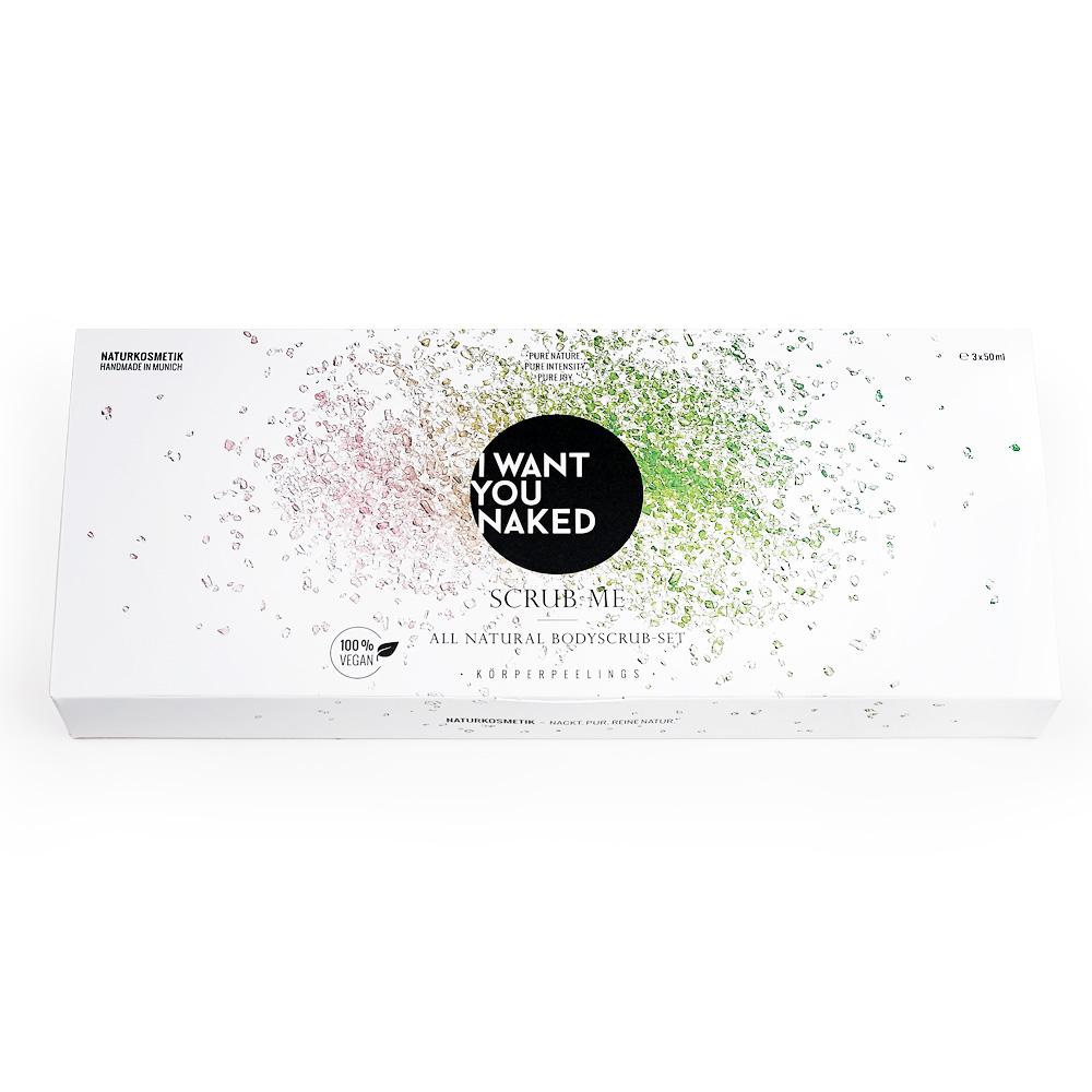I want you naked - SCRUB ME Geschenk-Set